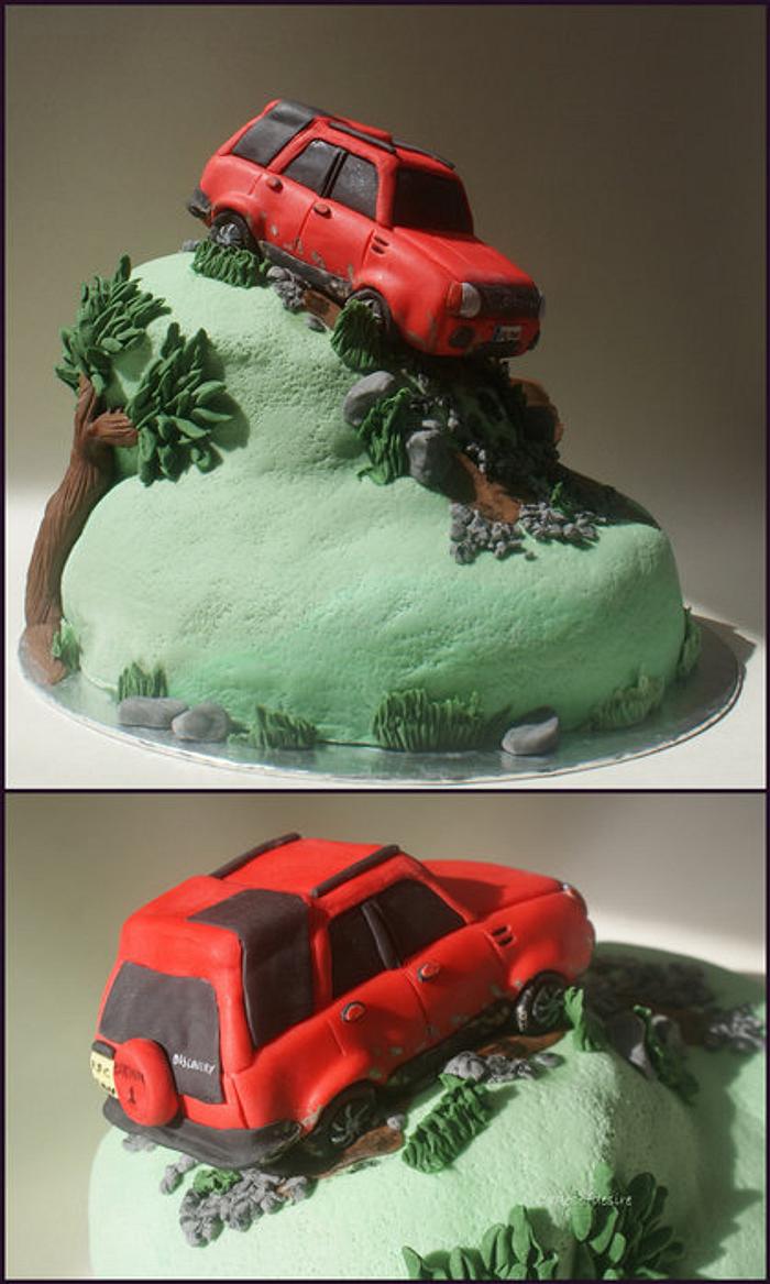 Land Rover off road cake