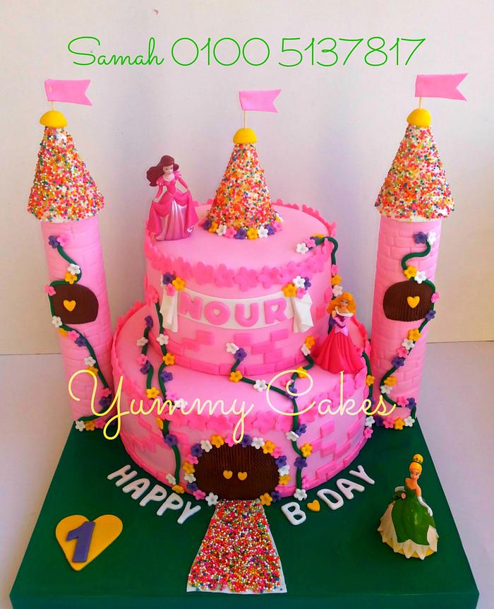 "Princesses Castle Cake