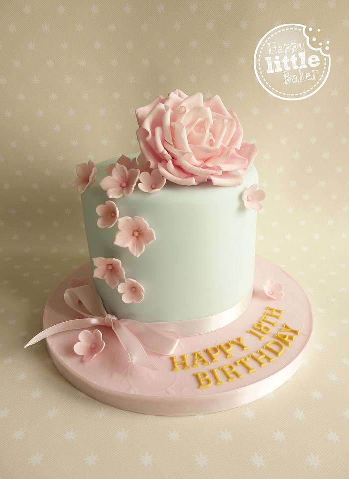Rose mini cake