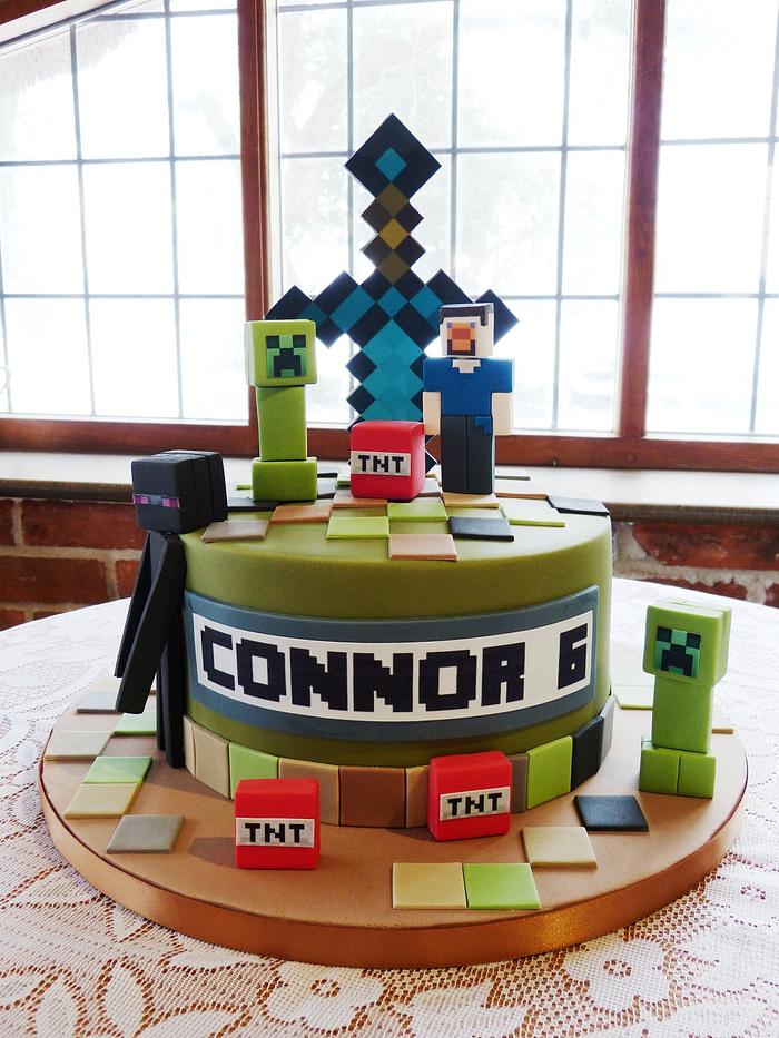 Minecraft cake