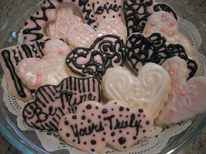 Vintage Valentine Cookies