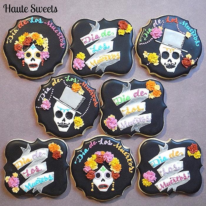 Day of the dead cookies for Go Bo! Bake Sale