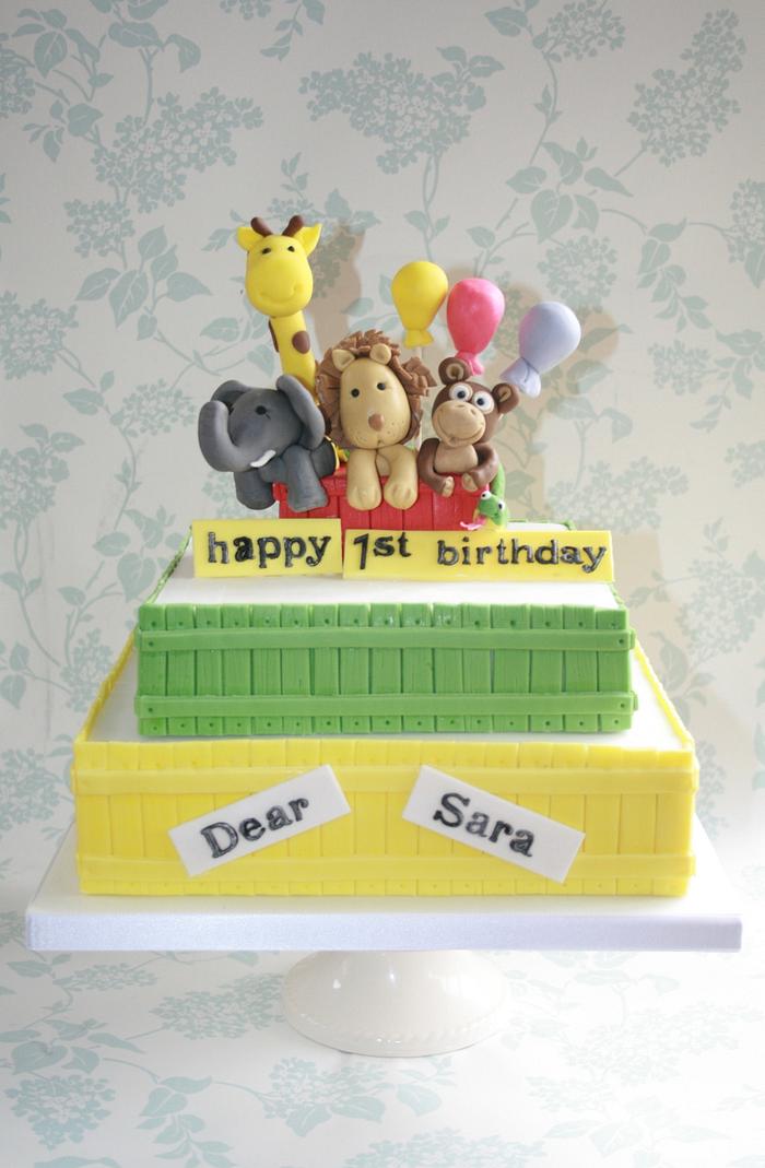 Dear Zoo cake