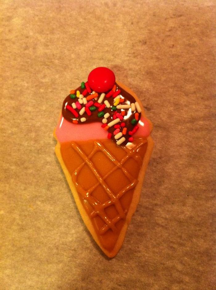ice cream cone cookie