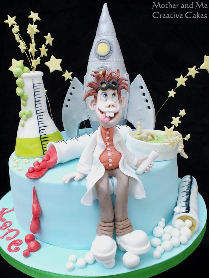 A Mad Scientist Cake