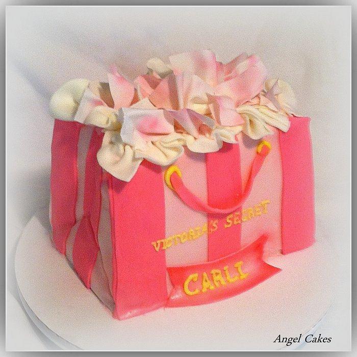 Victoria Secrets Gift Bag Cake