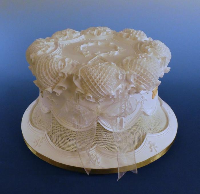 Victorian style wedding cake