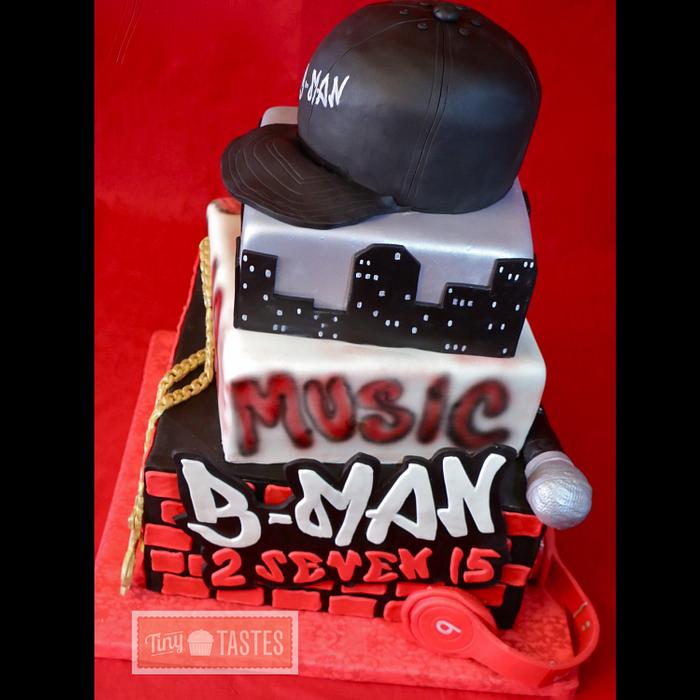 Bman hip hop cake