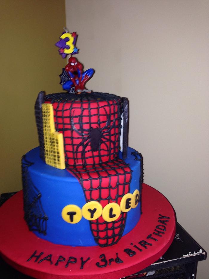 Spider-man birthday cake. 