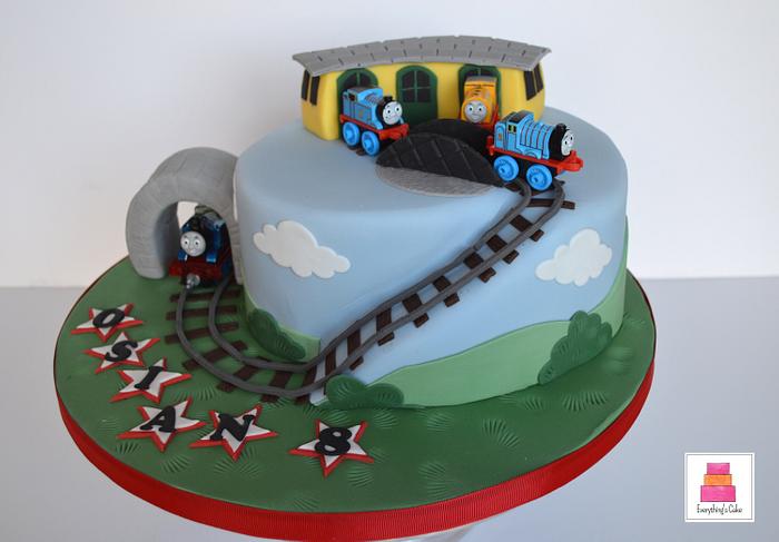 Thomas the tank engine cake