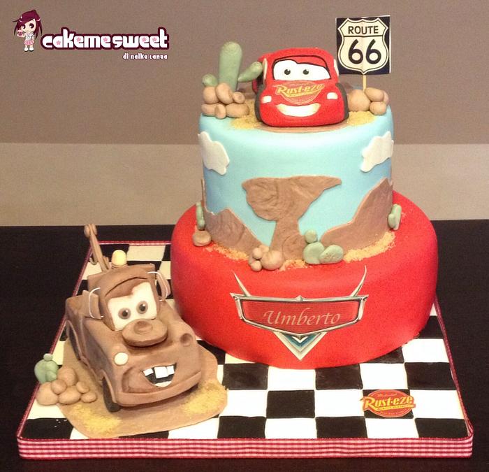 Cars disney birthday cake