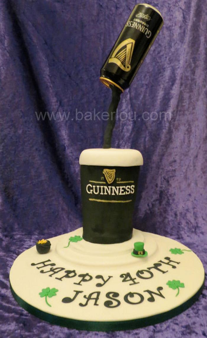 Guinness Floating Can Cake