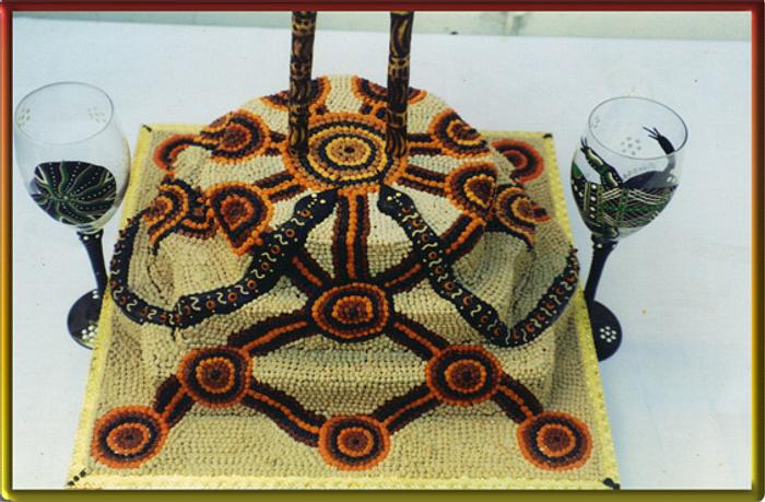 Aboriginal Wedding Cake