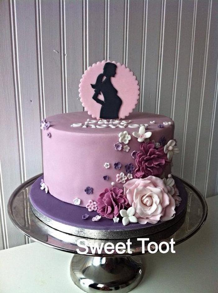 my first baby shower cake