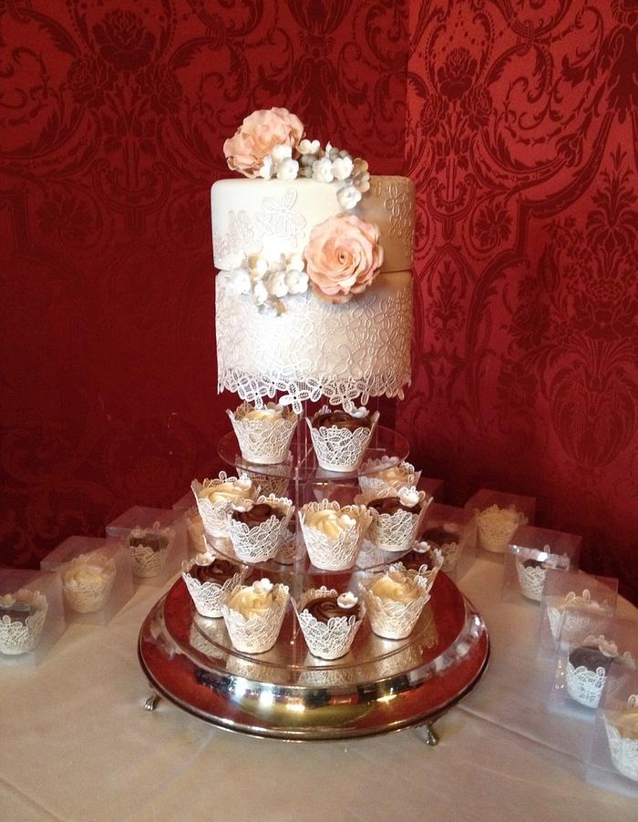 The Johnson's wedding cakes