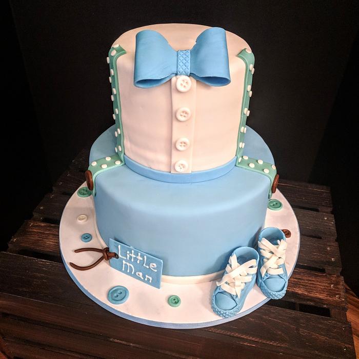 Baby boy 1st birthday cake