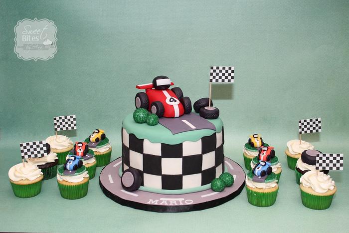 Car Racing Birthday Cake