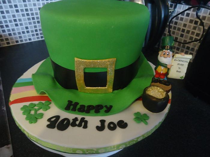 Irish hat themed cake