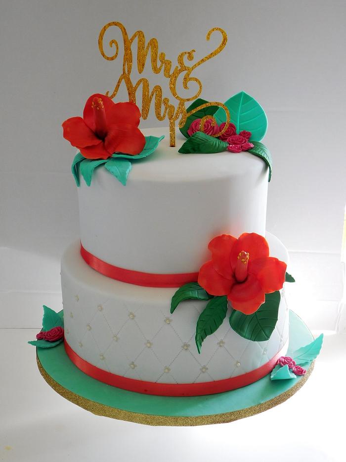 Exotic wedding cake 