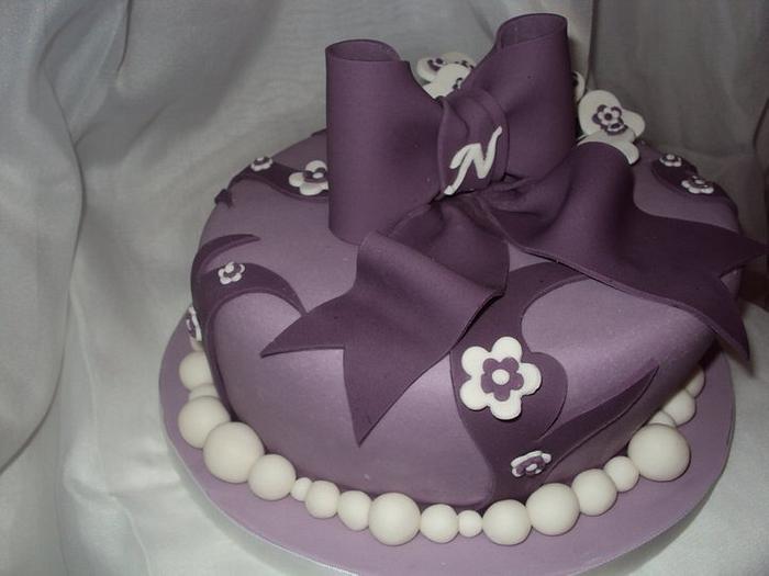 Purple Whimsical Cake