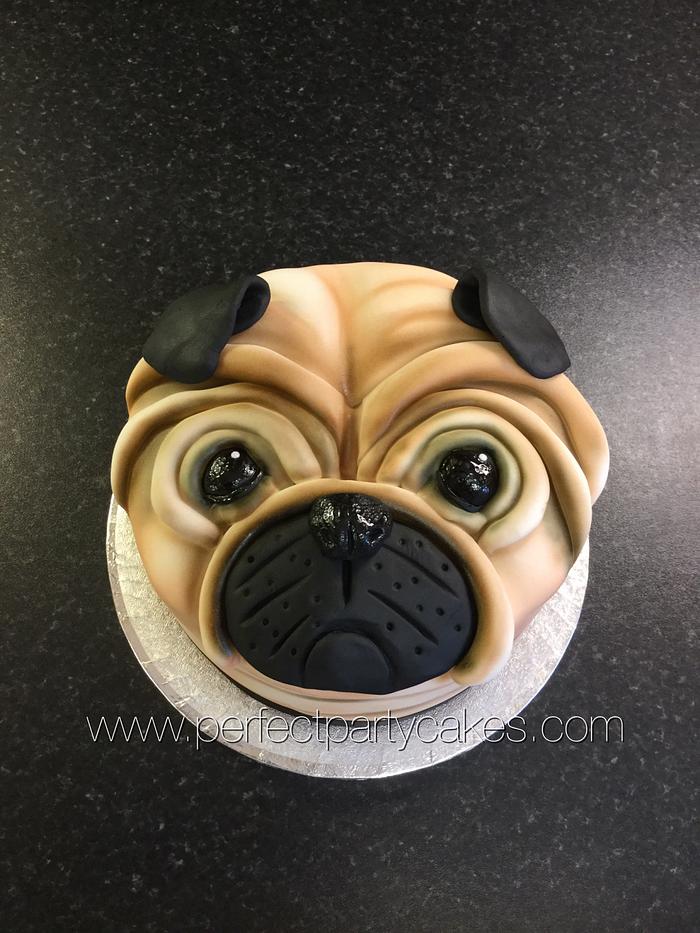 Pug face cake