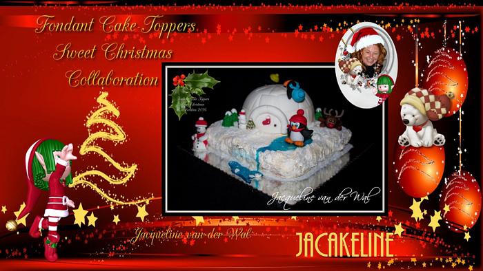 Fondant Cake Topper Sweet Christmas Collaboration Penquins Iglo