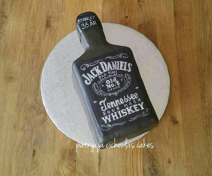 whiskey bottle cake