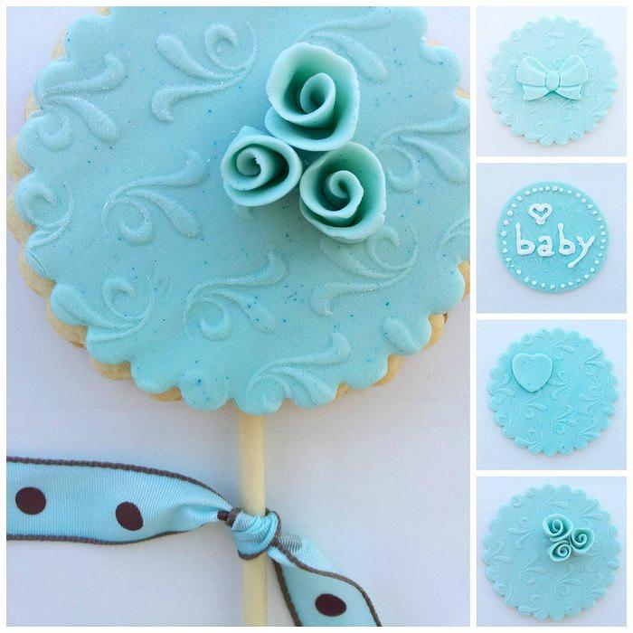 Tiffany Blue Cookie & Cupcake Toppers