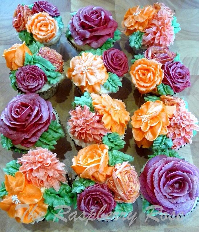 Buttercream Flower Cupcakes