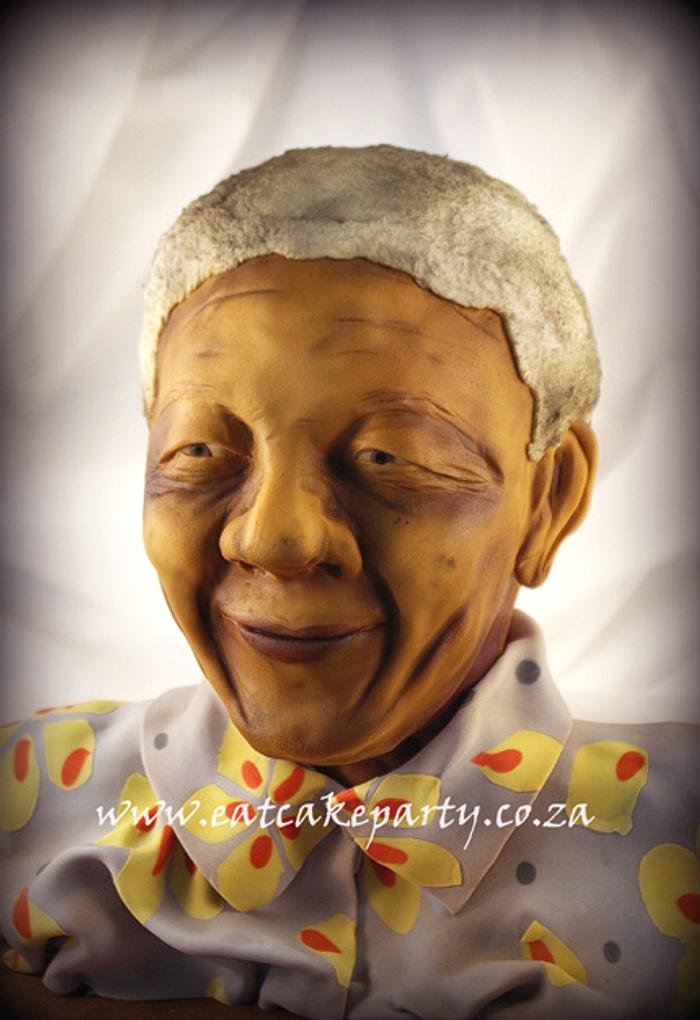 Nelson Mandela 3D Bust