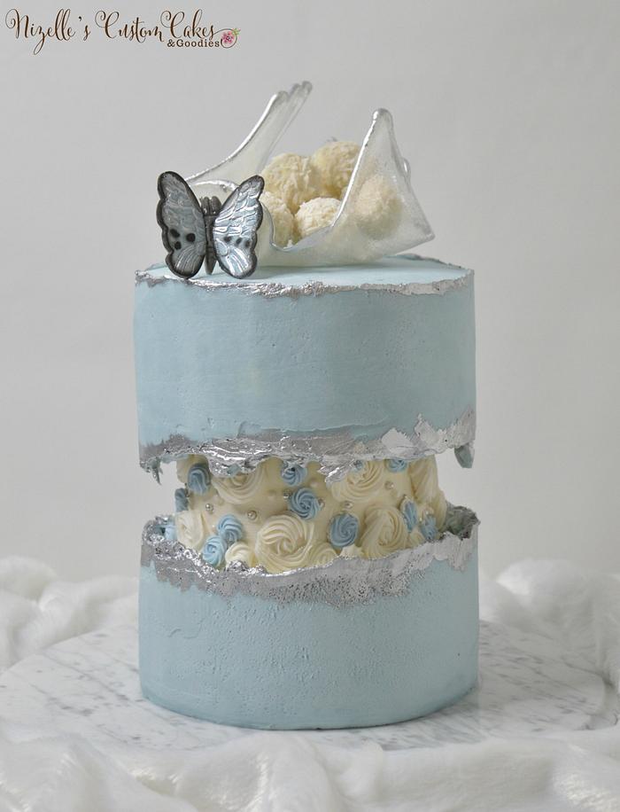 Butterfly Fault line Cake