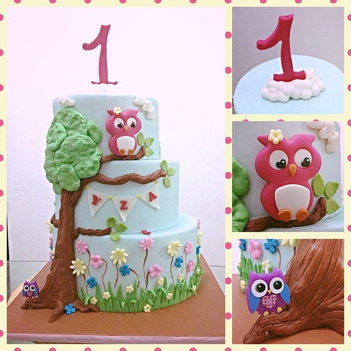 Yza's Owl Cake