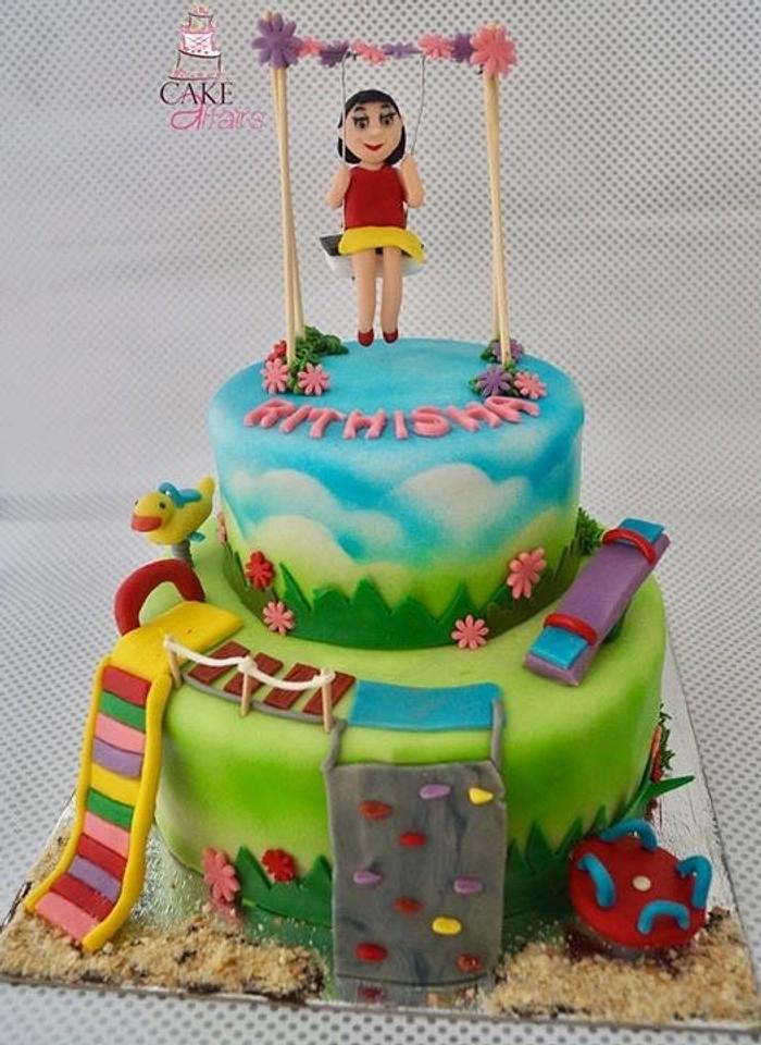 Park theme cake