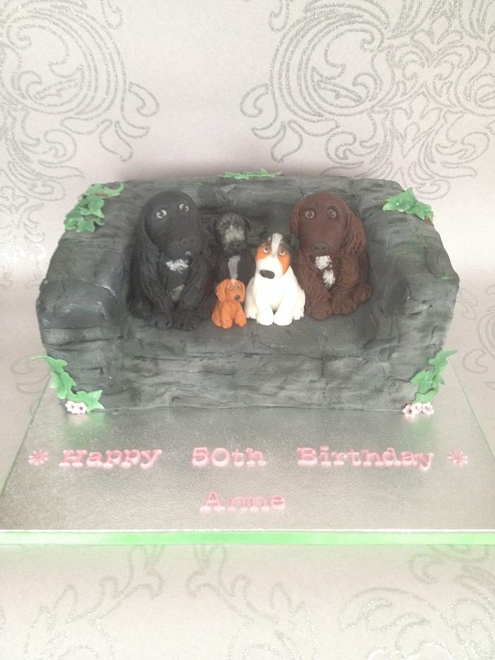 Little dog cake