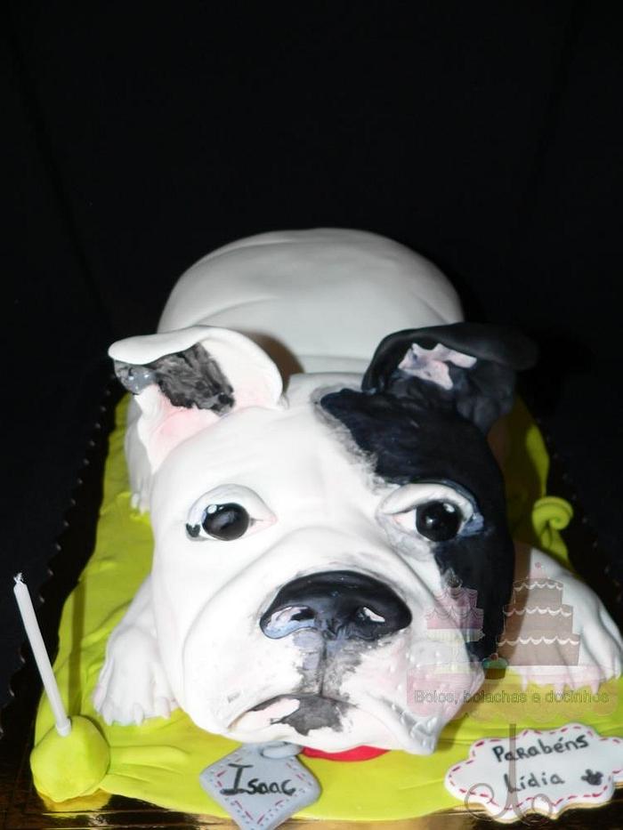 french bulldog cake