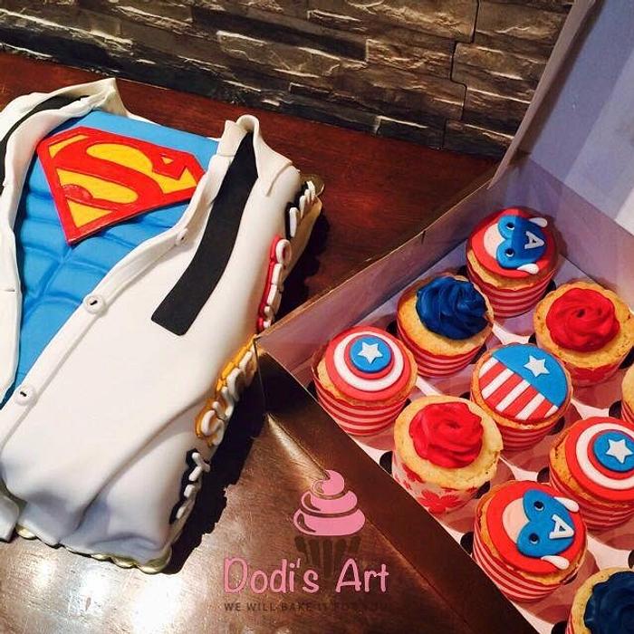 Super man Cake