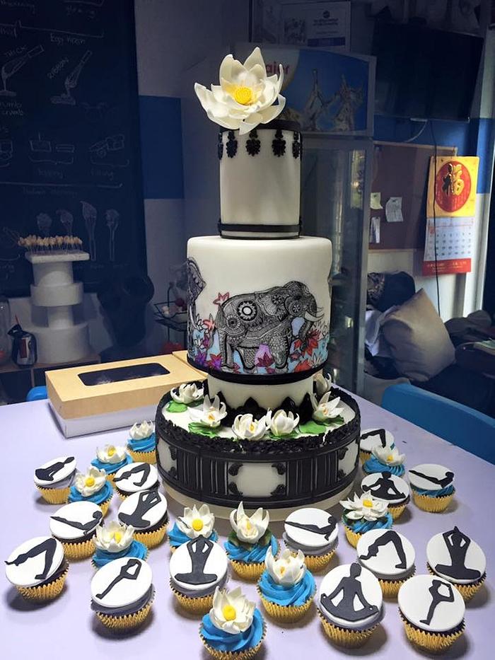 Thai Cake - Elephant Birthday Cake