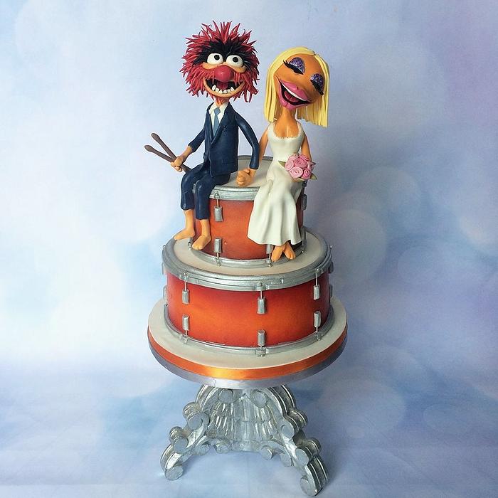 Animal & Janice from the muppets