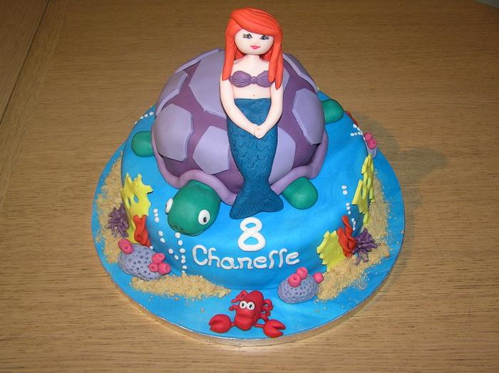 Little Mermaid and matching cupcakes