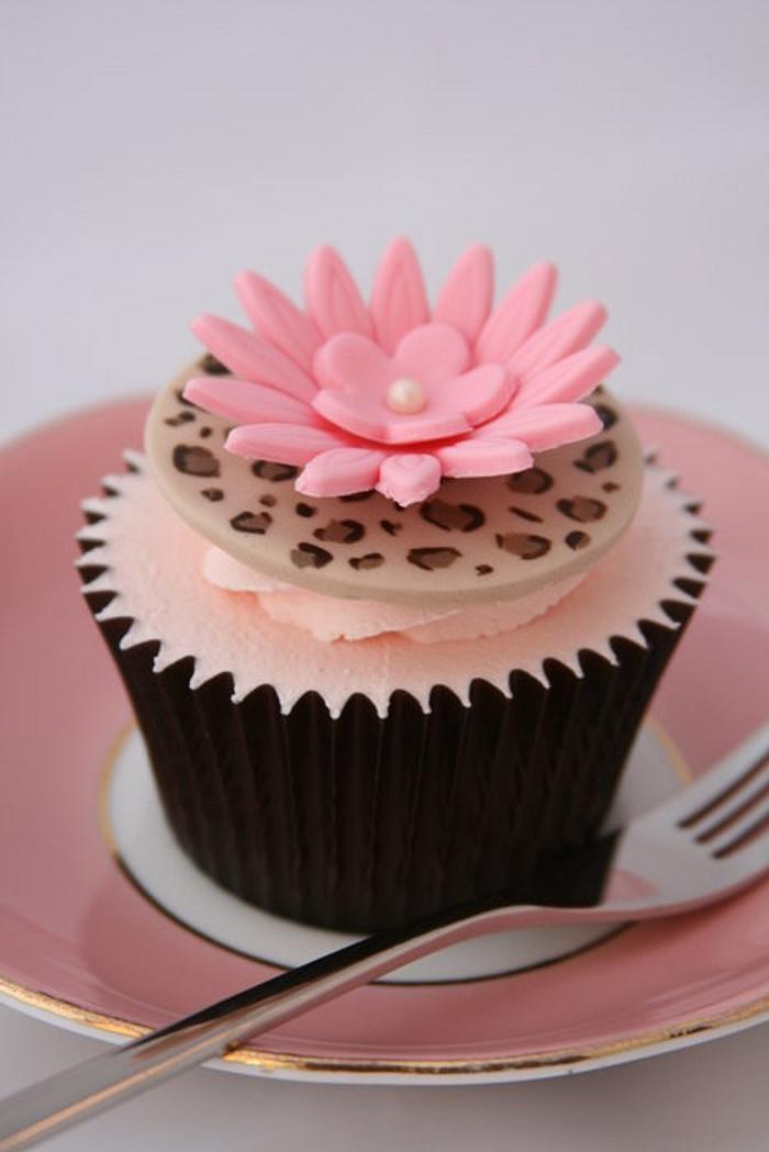 Leopard Skin Cupcake