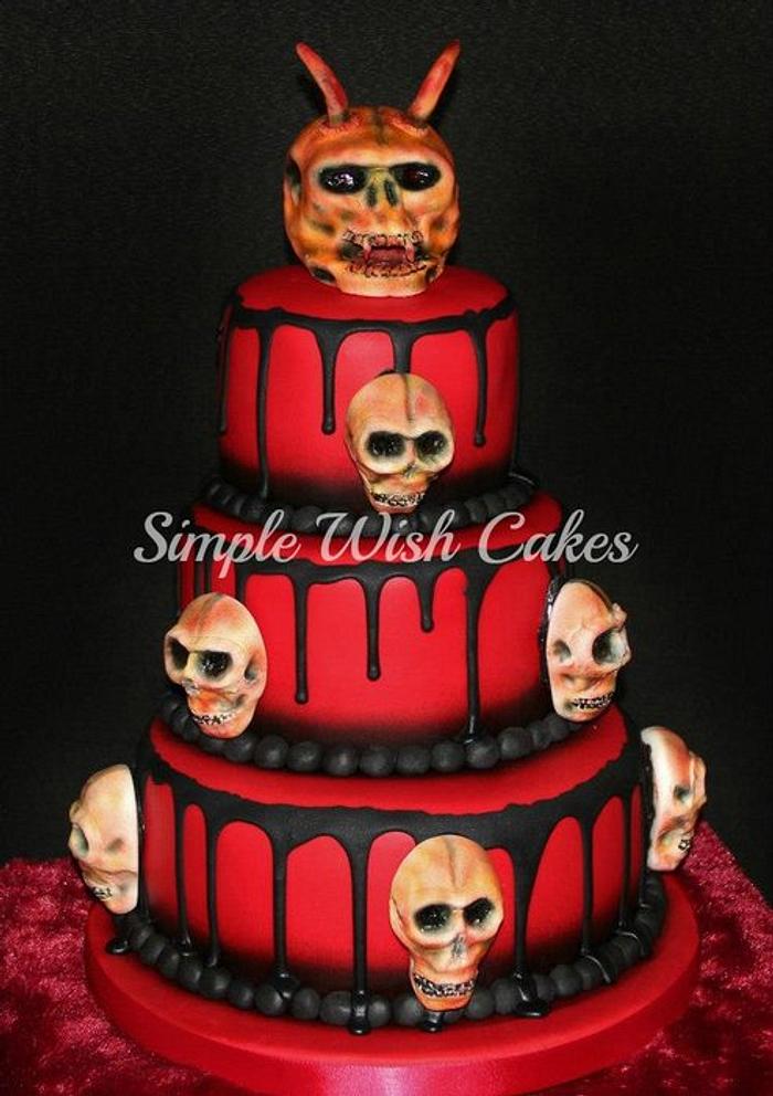 Red Devil Birthday Cake
