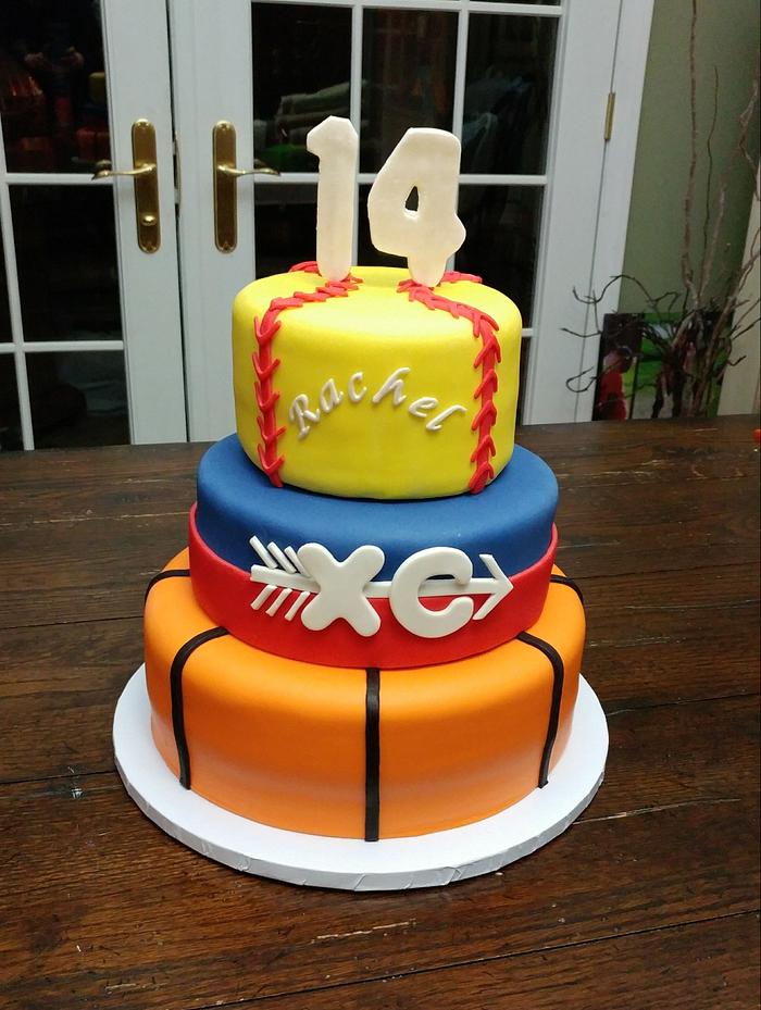 Sports birthday cake