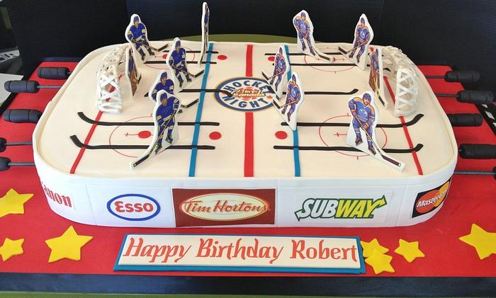 Table Hockey cake