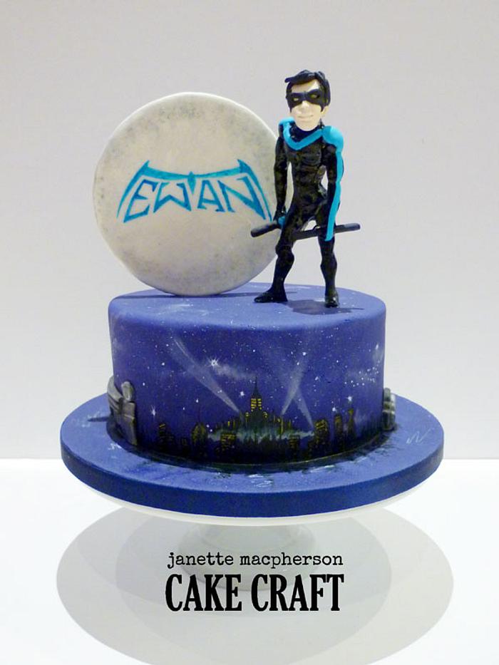 Superhero Nightwing Cake