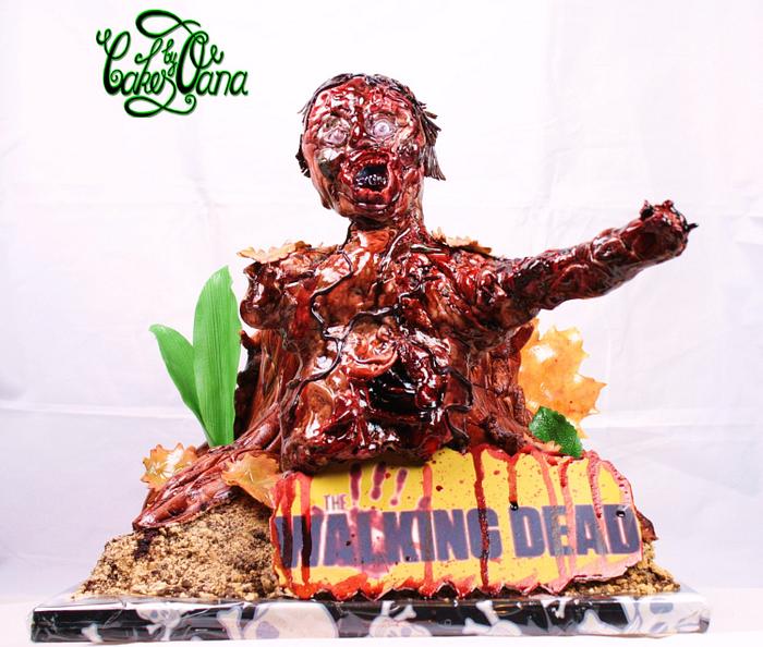 The walking dead zombie cake