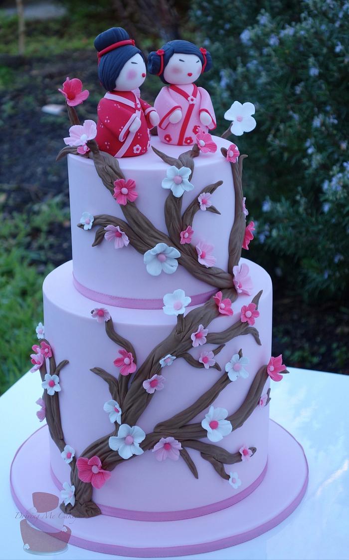 World Cake Topper. Totoro wedding cake topper, Japanese comic wedding theme.