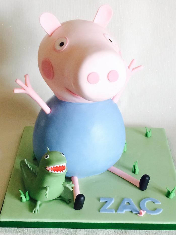 George pig birthday cake