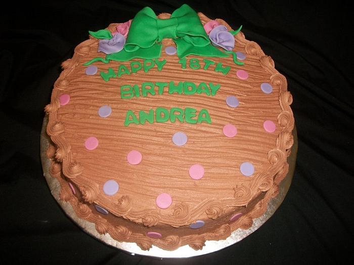 Simple 18th Birthday Cake
