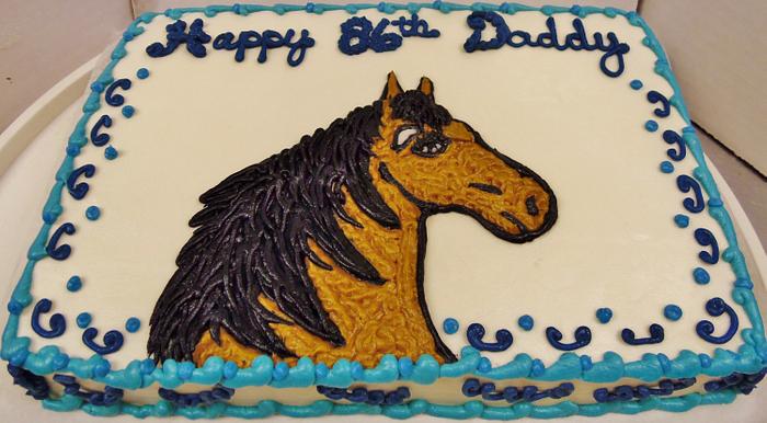 Buttercream Horse cake