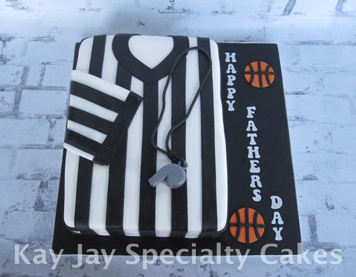 Basketball Referee Father's Day Cake